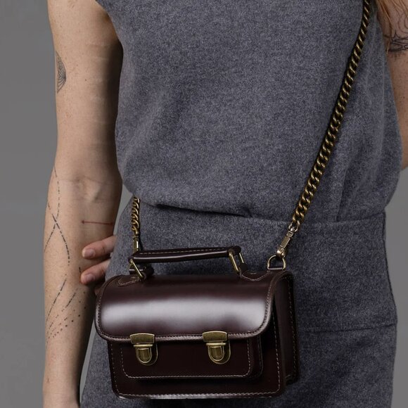 Beara Beara SANTA ANNA MINI Vintage Mini Satchel Handbag - Picture 5 of 6